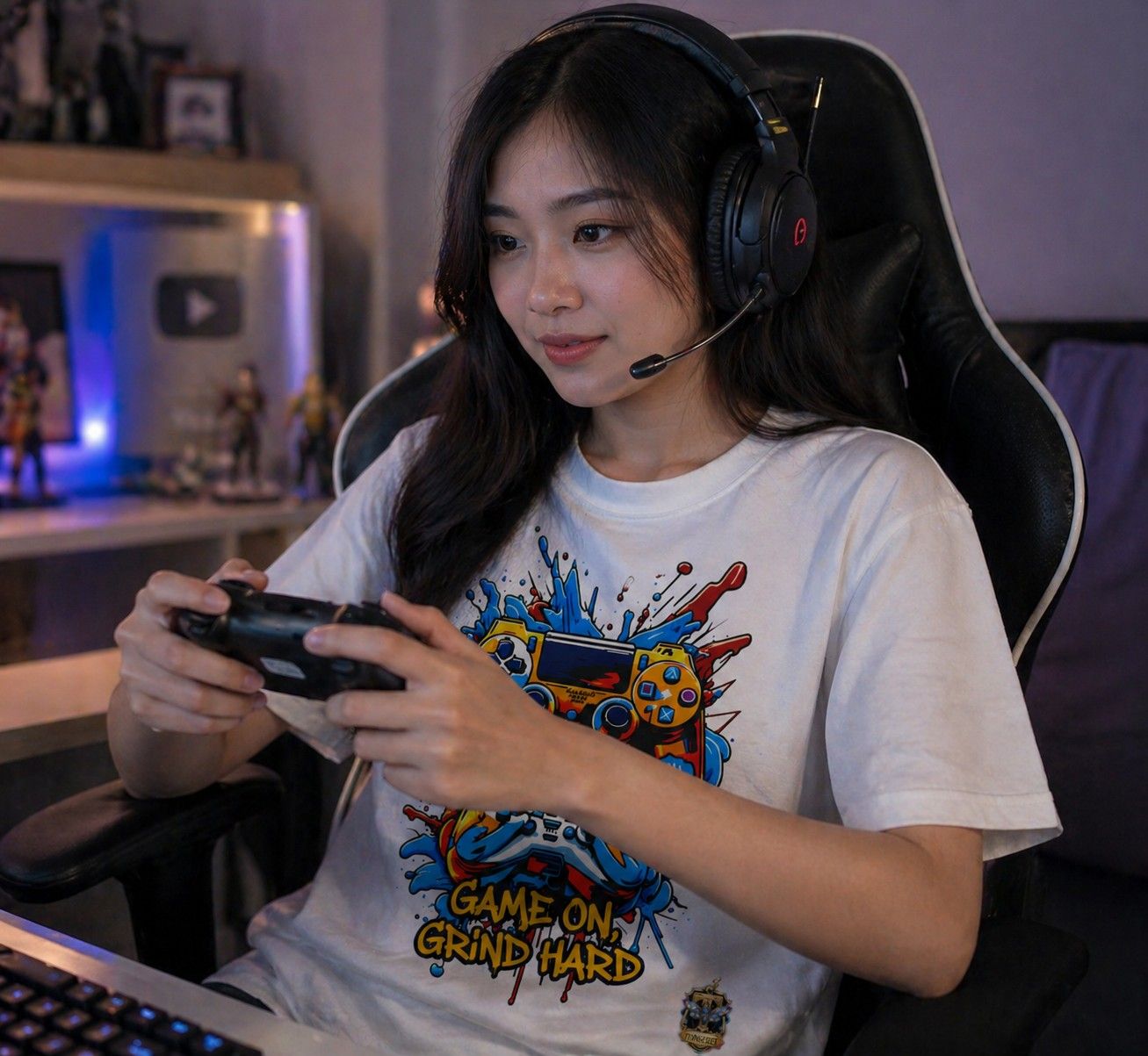 T-SHIRT TONGERET GAME ON